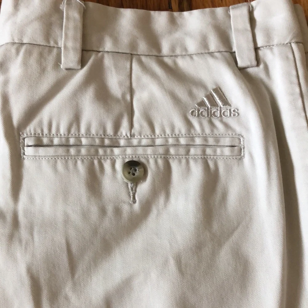 ADIDAS pleated chino style pants